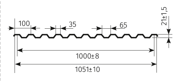 Профнастил С21